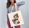Leopard Yarn Snowman DTF or Sublimation Transfer