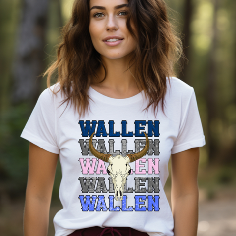 Wallen Blue Sublimation Or DTF Transfer