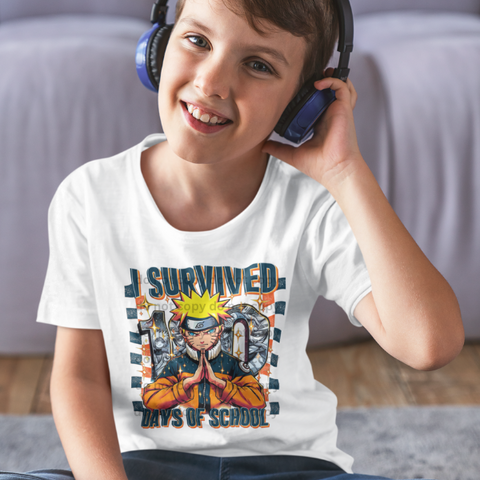 I Survived 100 Days Naruto Sublimation Or DTF Transfer
