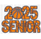 Senior 2025 Basketball DTF or Sublimation Transfer