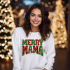 Merry Mama Faux Sequin Sublimation or DTF Transfer