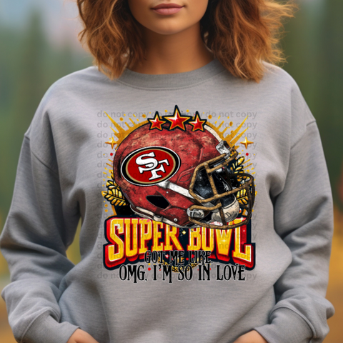 OMG Super Bowl San Fransisco 2024 Sublimation or DTF Transfer