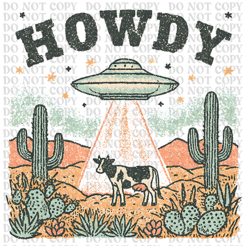 Howdy DTF or Sublimation Transfer