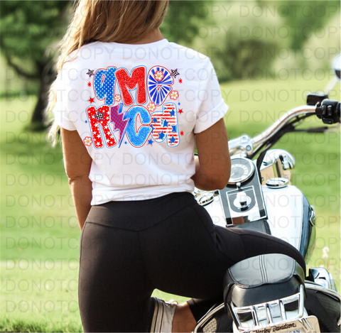 America DTF or Sublimation Transfer