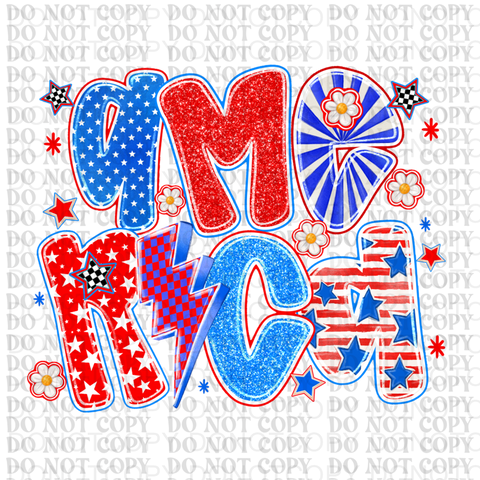 America DTF or Sublimation Transfer