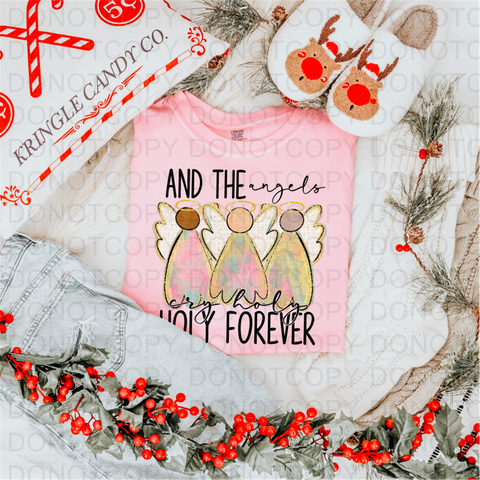 Angels Cry Holy DTF or Sublimation Transfer