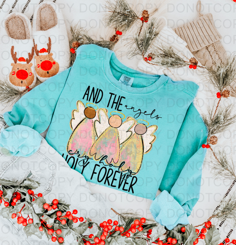 Angels Cry Holy DTF or Sublimation Transfer