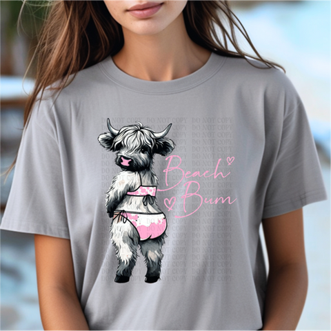 Beach Bum DTF or Sublimation Transfer