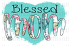 Blessed Mama Mint Sublimation Or DTF Transfer