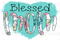 Blessed Mama Mint Sublimation Or DTF Transfer