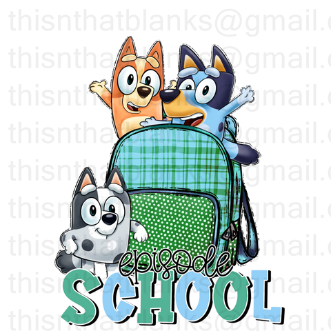 Episode School Sublimation Or DTF Transfer