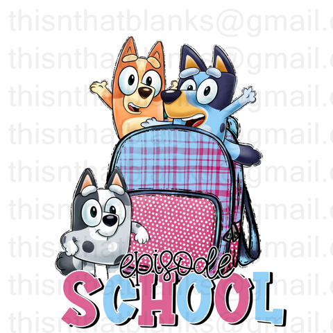 Episode School Sublimation Or DTF Transfer