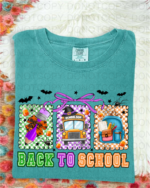 Spooky Back To School DTF or Sublimation Transfer