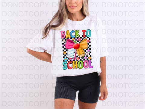 Back To School DTF or Sublimation Transfer