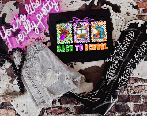 Spooky Back To School DTF or Sublimation Transfer