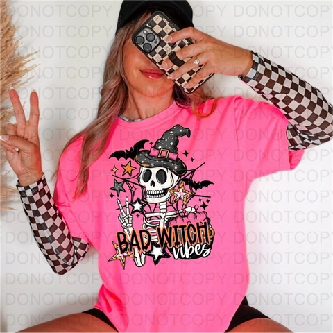 Bad Witch Vibes DTF or Sublimation Transfer