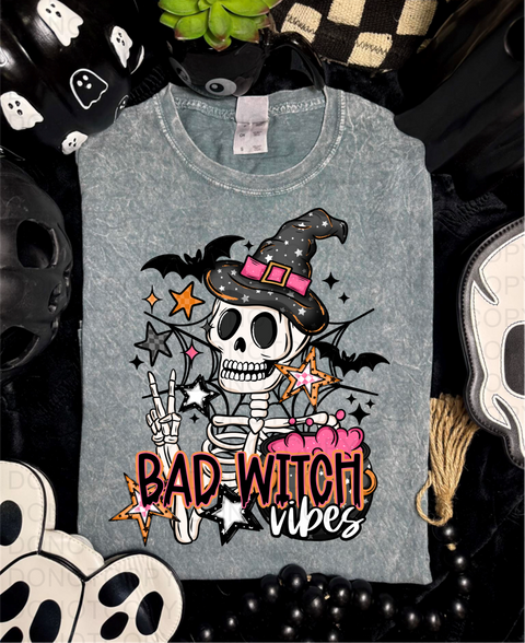 Bad Witch Vibes DTF or Sublimation Transfer