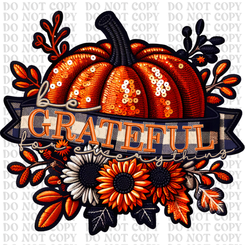 Be Grateful For Everything DTF or Sublimation Transfer