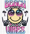 Smiley Beach Vibes DTF or Sublimation Transfer