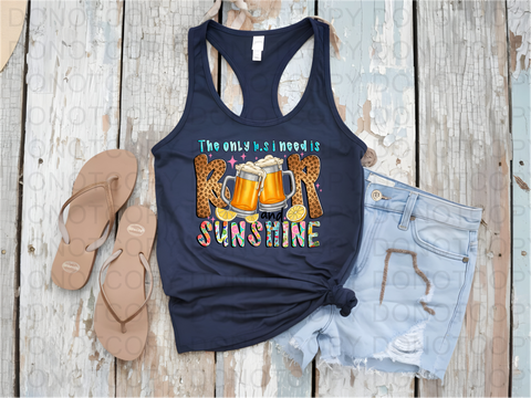 Beer And Sunshine DTF or Sublimation Transfer