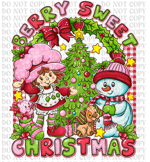 Berry Sweet Christmas DTF or Sublimation Transfer