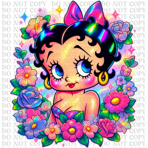 Neon Betty DTF or Sublimation Transfer