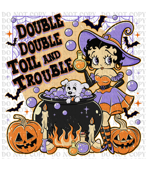 Betty Halloween DTF or Sublimation Transfer