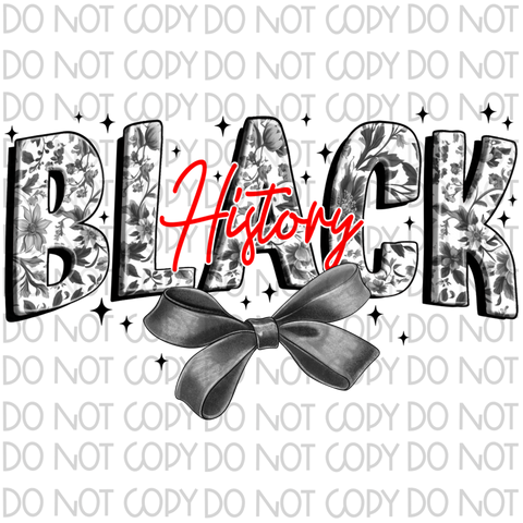 Black History Month DTF or Sublimation Transfer