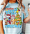 Blue Dog Christmas DTF or Sublimation Transfer