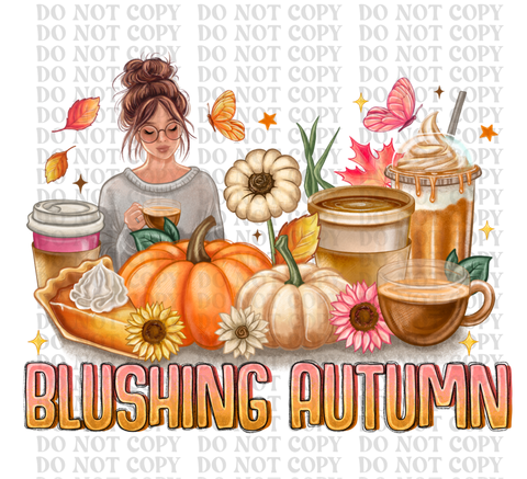 Blushing Autumn DTF or Sublimation Transfer