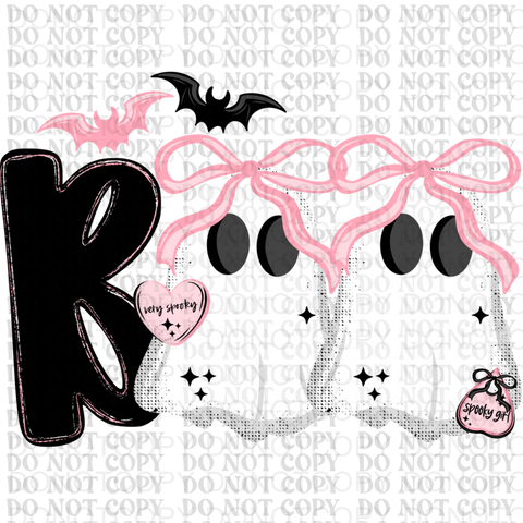 Boo Ghosties DTF or Sublimation Transfer