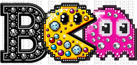 Boo Pacman DTF or Sublimation Transfer