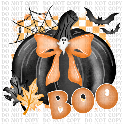Boo Pumpkin DTF or Sublimation Transfer