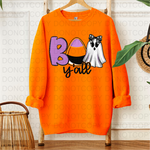 Boo Yall DTF or Sublimation Transfer