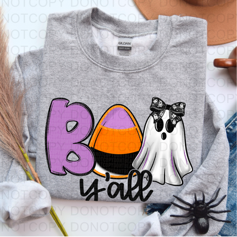 Boo Yall DTF or Sublimation Transfer