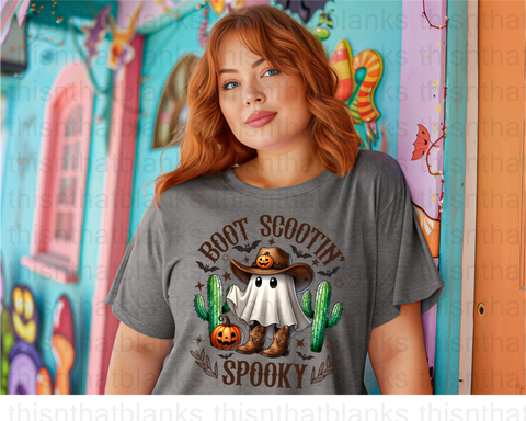 Boot Scootin Spooky DTF or Sublimation Transfer