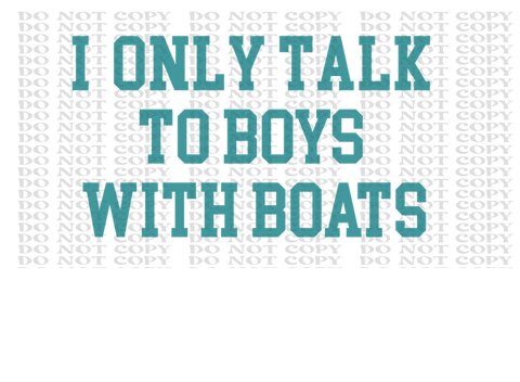 Boys With Boats DTF or Sublimation Transfer