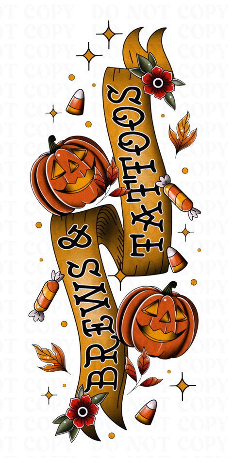 Brews and Tattoos DTF or Sublimation Transfer