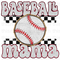 Chenille Baseball Mama Sublimation Or DTF Transfer