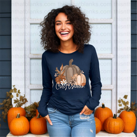 Cozy Season Pumpkin DTF or Sublimation Transfer