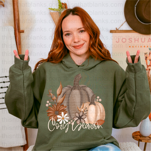 Cozy Season Pumpkin DTF or Sublimation Transfer