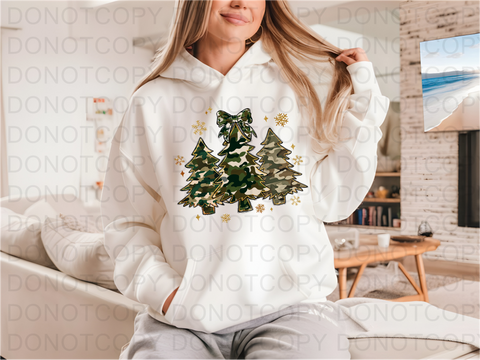 Camo Christmas DTF or Sublimation Transfer