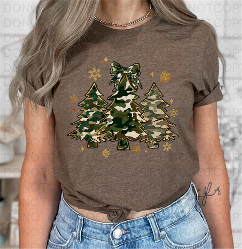 Camo Christmas DTF or Sublimation Transfer