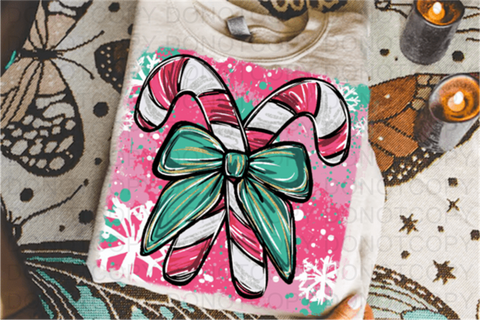 Candy Canes DTF or Sublimation Transfer