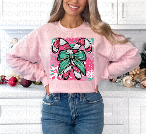 Candy Canes DTF or Sublimation Transfer