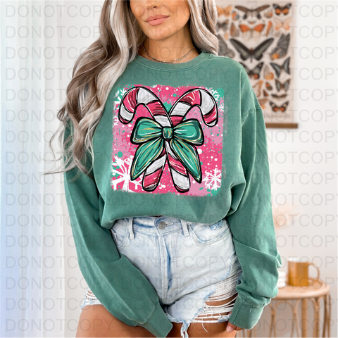 Candy Canes DTF or Sublimation Transfer