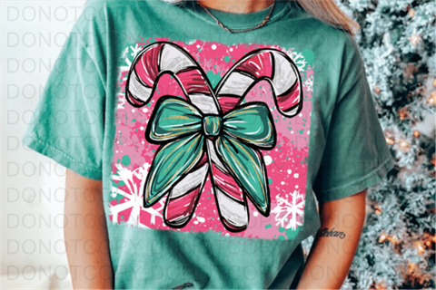 Candy Canes DTF or Sublimation Transfer