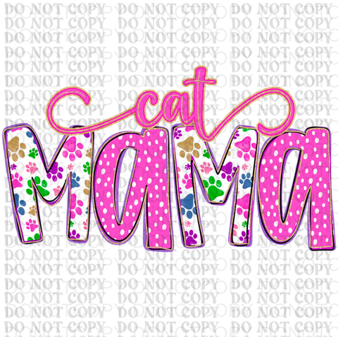 Cat/Dog Mama DTF or Sublimation Transfer
