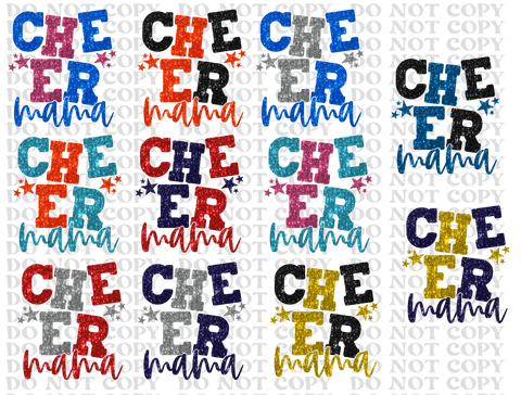Cheer Mama Bundle DTF or Sublimation Transfer