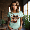 Cheetah Bow Cow DTF or Sublimation Transfer